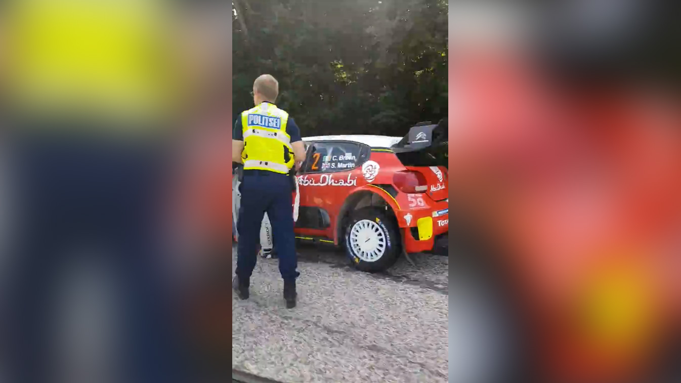 Rally Estonia 2018 - 1. päev, Breen vs politsei