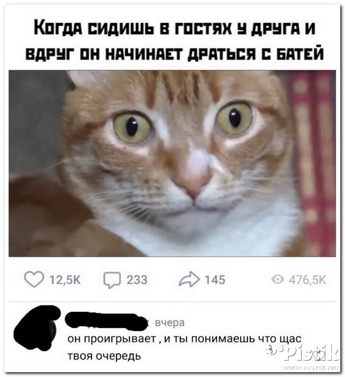 Когда сидишь в гостях...