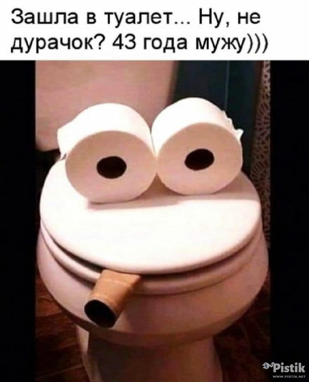 Зашла в туалет...