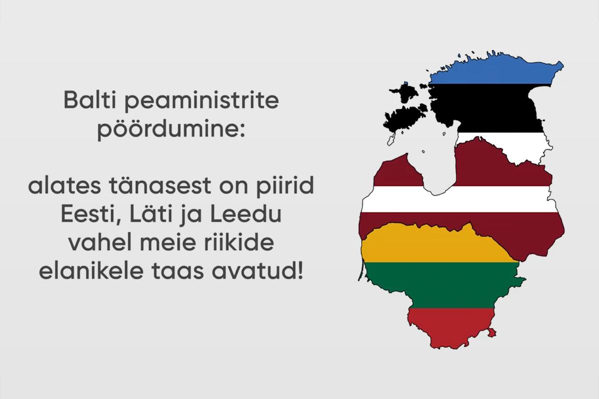 Сегодня три Балтийские страны открыли свои границы друг для друга Сегодня три Балтийские страны открыли свои границы друг для друга