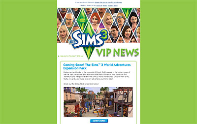 The Sims 3 Vip News August