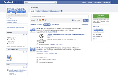 Pistik.net fännileht Facebook'is