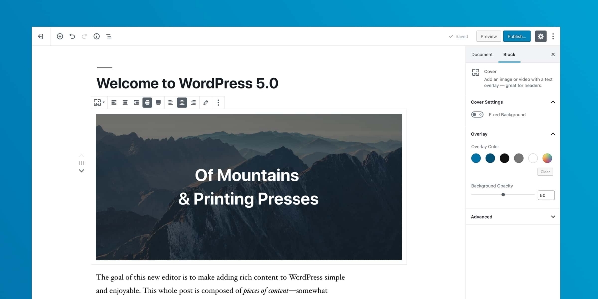 Nüüd siis on ta käes – WordPress 5.0!