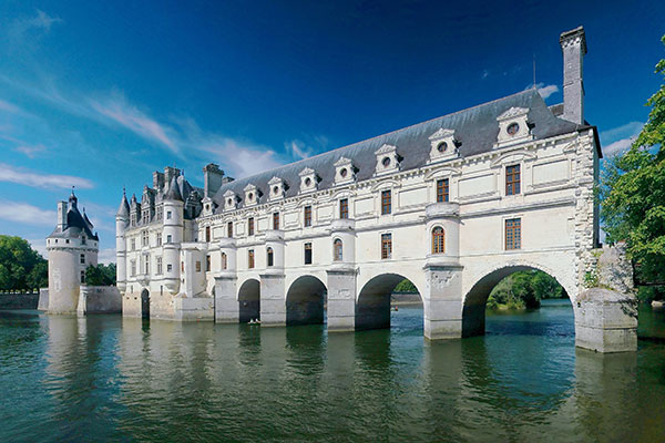 Chateau de Chenonceau loss Prantsusmaal – taustapilt