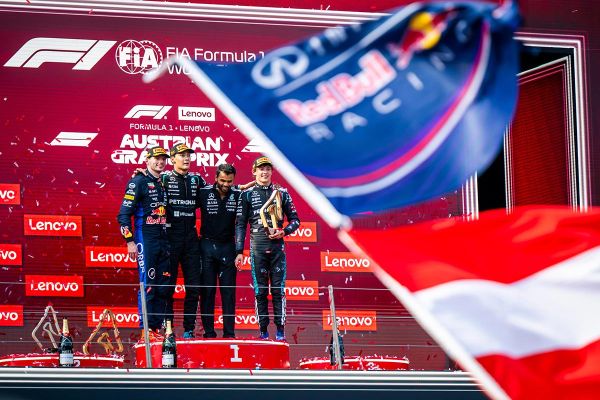 Russell katkestas Verstappeni võidulootused ja naasis Austria GP-ga võidulainele