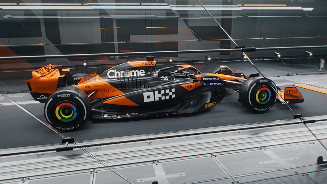 McLaren meeskonna 2024. aasta võistlusmasina kujunduse esitlus