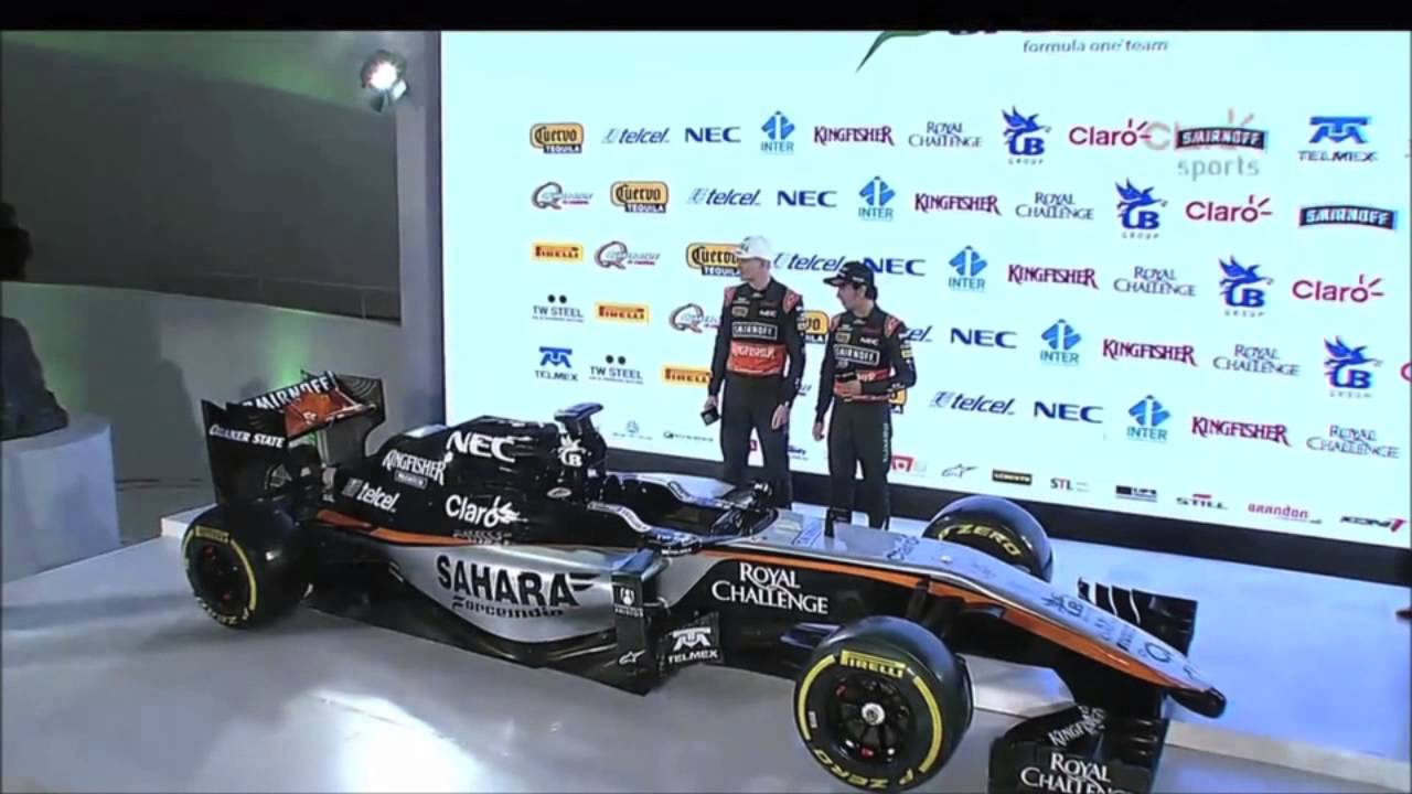 Hooaeg 2015 - Force India 2015 masina värvilahenduse esitlus