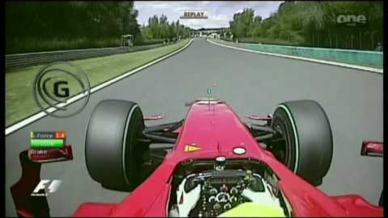 Ungari GP 2009 - kvalfikatsioon, Felipe Massa seinasõit (pikem versioon)